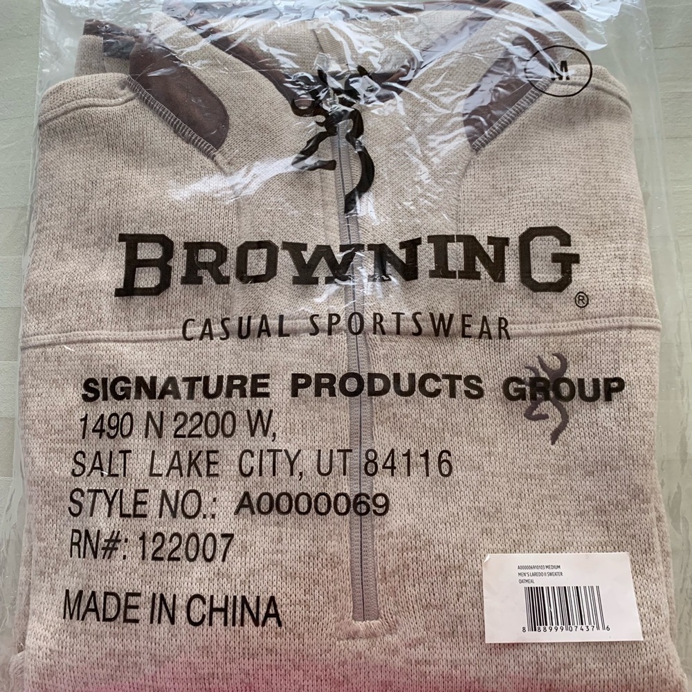 NWT Browning Laredo II sweater - Medium